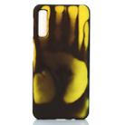 Paste Skin + PC Thermal Sensor Discoloration Case for Samsung A50(Black  green) - 1