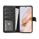 For Xiaomi Redmi Note 13R 5G Stitching Horizontal Flip Leather Phone Case(Black) - 3