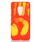 Paste Skin + PC Thermal Sensor Discoloration Case for Huawei Mate 20(Red yellown) - 1