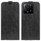 For Xiaomi 13T R64 Texture Single Vertical Flip Leather Phone Case(Black) - 1