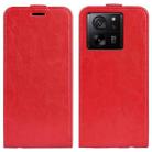 For Xiaomi 13T R64 Texture Single Vertical Flip Leather Phone Case(Red) - 1