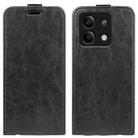 For Xiaomi Redmi Note 13 R64 Texture Single Vertical Flip Leather Phone Case(Black) - 1