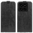 For Xiaomi 14 Pro R64 Texture Single Vertical Flip Leather Phone Case(Black) - 1