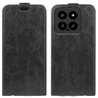 For Xiaomi 14 R64 Texture Single Vertical Flip Leather Phone Case(Black) - 1