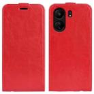 For Xiaomi Redmi Note 13C R64 Texture Single Vertical Flip Leather Phone Case(Red) - 1