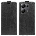 For Xiaomi Redmi Note 13 Pro 4G R64 Texture Single Vertical Flip Leather Phone Case(Black) - 1