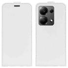 For Xiaomi Redmi Note 13 Pro 4G R64 Texture Single Vertical Flip Leather Phone Case(White) - 1