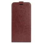 For Xiaomi Redmi Note 13 4G R64 Texture Single Vertical Flip Leather Phone Case(Brown) - 1