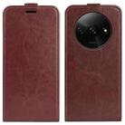 For Xiaomi Redmi A3 R64 Texture Single Vertical Flip Leather Phone Case(Brown) - 1