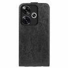 For Xiaomi Redmi Turbo 3 R64 Texture Single Vertical Flip Leather Phone Case(Black) - 3
