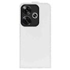 For Xiaomi Redmi Turbo 3 R64 Texture Single Vertical Flip Leather Phone Case(White) - 3