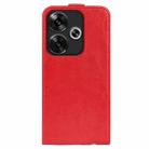 For Xiaomi Redmi Turbo 3 R64 Texture Single Vertical Flip Leather Phone Case(Red) - 3