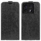 For Xiaomi 14T R64 Texture Single Vertical Flip Leather Phone Case(Black) - 1