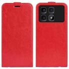 For Xiaomi Redmi K70 Ultra R64 Texture Single Vertical Flip Leather Phone Case(Red) - 1