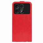For Xiaomi Redmi K70 Ultra R64 Texture Single Vertical Flip Leather Phone Case(Red) - 3