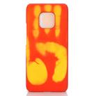 Paste Skin + PC Thermal Sensor Discoloration Case for Huawei Mate 20 Pro(Red yellow) - 1