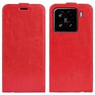 For Xiaomi 15 R64 Texture Single Vertical Flip Leather Phone Case(Red) - 1