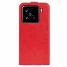 For Xiaomi 15 R64 Texture Single Vertical Flip Leather Phone Case(Red) - 3
