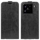 For Xiaomi 15 Pro R64 Texture Single Vertical Flip Leather Phone Case(Black) - 1