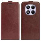 For Redmi Note 14 Pro 4G R64 Texture Single Vertical Flip Leather Phone Case(Brown) - 1