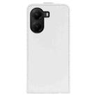 For Xiaomi Poco X7 Pro R64 Texture Single Vertical Flip Leather Phone Case(White) - 3