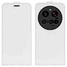 For Xiaomi 15 Ultra R64 Texture Single Vertical Flip Leather Phone Case(White) - 1
