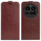 For Xiaomi 15 Ultra R64 Texture Single Vertical Flip Leather Phone Case(Brown) - 1