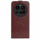 For Xiaomi 15 Ultra R64 Texture Single Vertical Flip Leather Phone Case(Brown) - 3