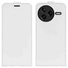 For Redmi K80 Pro / Poco F7 Ultra R64 Texture Single Vertical Flip Leather Phone Case(White) - 1