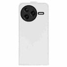 For Redmi K80 Pro / Poco F7 Ultra R64 Texture Single Vertical Flip Leather Phone Case(White) - 3