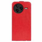 For Redmi K80 Pro / Poco F7 Ultra R64 Texture Single Vertical Flip Leather Phone Case(Red) - 3