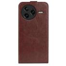 For Redmi K80 Pro / Poco F7 Ultra R64 Texture Single Vertical Flip Leather Phone Case(Brown) - 3