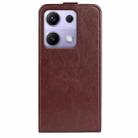 For Redmi Note 14S 4G R64 Texture Single Vertical Flip Leather Phone Case(Brown) - 3