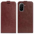 For Redmi A5 4G 173.3mm R64 Texture Single Vertical Flip Leather Phone Case(Brown) - 1