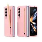 For Samsung Galaxy Z Fold4 Skinfeel Shockproof Phone Case, No Pen(Pink) - 1