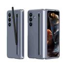 For Samsung Galaxy Z Fold7 5G Skinfeel Shockproof Phone Case, No Pen(Dark Grey) - 1