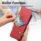 For OPPO Find N3 Flip Vertical Flip Zipper Wallet Ring Leather Phone Case(Red) - 3