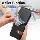 For OPPO Find N3 Flip Vertical Flip Zipper Wallet Ring Leather Phone Case(Black) - 3