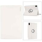 For Redmi Pad SE 11.0 ENKAY Hat-Prince 360 Degree Rotation Litchi Leather Smart Case(White) - 1