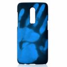 Paste Skin + PC Thermal Sensor Discoloration Case for OnePlus 6(Black blue) - 1