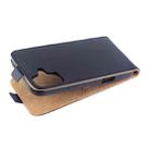 For iPhone 16 Plus Vertical Flip Leather Phone Case with Card Slot(Black) - 3