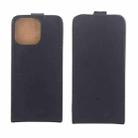 For iPhone 16 Pro Max Vertical Flip Leather Phone Case with Card Slot(Black) - 2