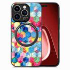 For iPhone 15 Pro Colored Drawing Leather Back Phone Case(Magic Space) - 1