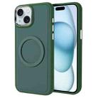 For iPhone 15 Imitation Liquid Skin Feel Plating Magsafe Phone Case(Green) - 1