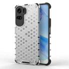 For Honor 90 Lite / X50i Shockproof Honeycomb Phone Case(White) - 1