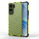 For Honor 90 Lite / X50i Shockproof Honeycomb Phone Case(Green) - 1