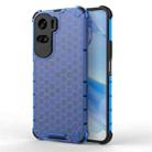 For Honor 90 Lite / X50i Shockproof Honeycomb Phone Case(Blue) - 1