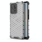 For Honor X7A Shockproof Honeycomb Phone Case(White) - 1
