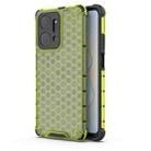 For Honor X7A Shockproof Honeycomb Phone Case(Green) - 1