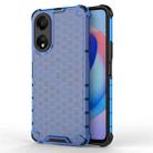 For Honor Play 40 Shockproof Honeycomb Phone Case(Blue) - 1